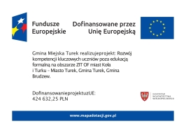Zajęcia z projektu Rozwój kompetencji kluczowych uczniów poza edukacją formalną 
